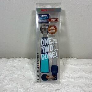 ONYX PROFESSIONAL 2 Step Callus Solution One Two....Done 10 Extra Blades